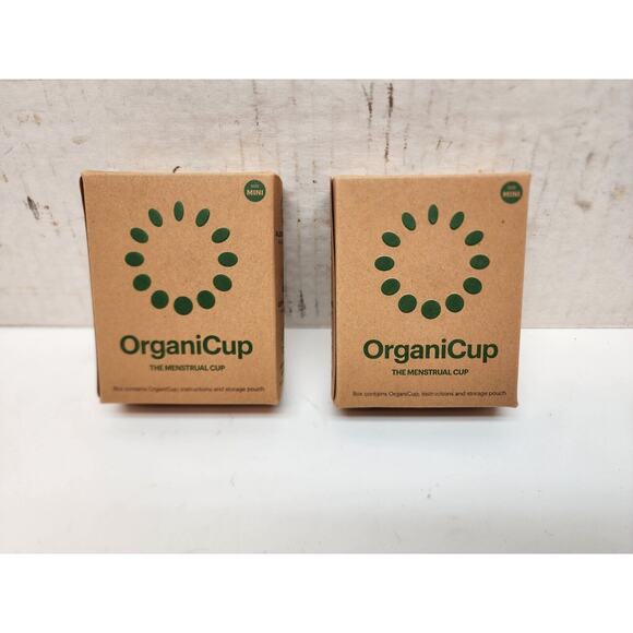 Lot 2 Organicup reusable Menstrual Cup Size Mini Eco Natural Vegan FDA Sealed